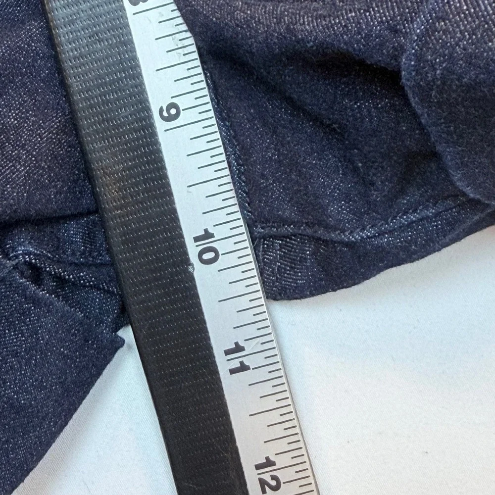 Dear‎ John Hampton Shorts Womens 32 Blue Denim Look Cuffed Stretch Casual